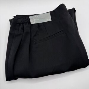 Talbots Women's 18 WP Black‎ Straight Leg Bi-Stretch Full Length Pants Stretch